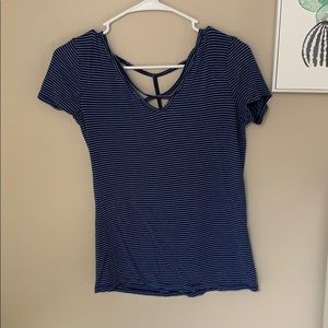 Blue stripe top